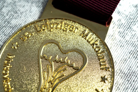 Medaille des Mukoviszidose Laufs in Leipzig